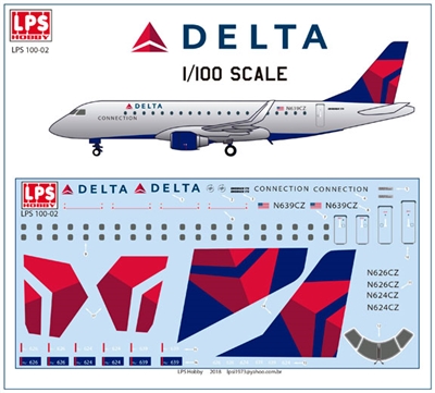 1:100 Delta Connection Embraer 175