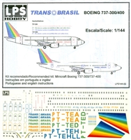 1:144 Trans Brasil (80's cs) Boeing 737-300/-400