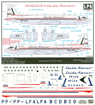 1:144 Laide Aereo Douglas DC-6