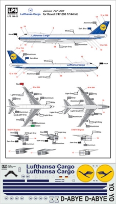 1:144 Lufthansa Cargo Boeing 747-230F