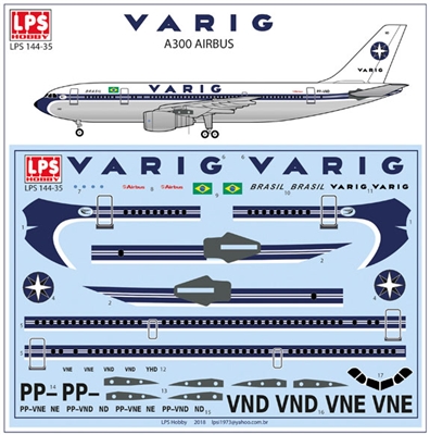 1:144 Varig Airbus A.300B4