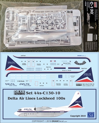 1:144 Minicraft Lockheed C.130A/E/H/J Hercules Kit + DRAW Delta L100 Decal