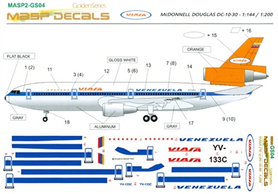 1:200 Viasa (1970's) McDD DC-10-30