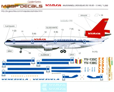 1:200 Viasa (1980's) McDD DC-10-30