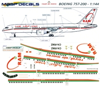 1:144 Royal Air Maroc Boeing 757-200