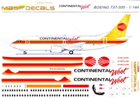 1:144 Continental West Boeing 737-300