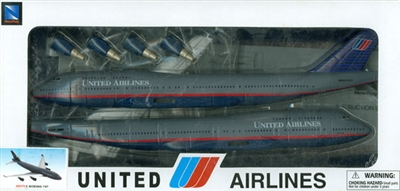 1:??? Boeing 747-400, United Airlines