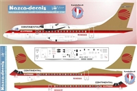 1:144 Continental Express ATR.42 (red/gold cs)