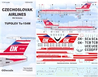 1:144 Czechoslovak Airlines (older cs) Tupolev 154M