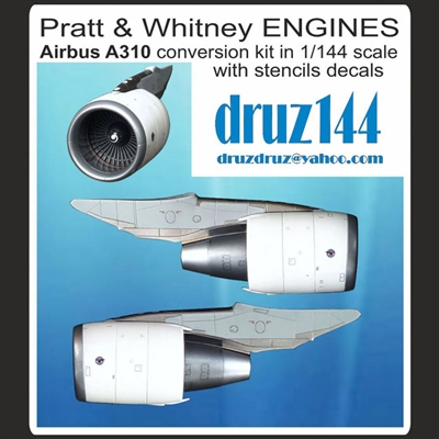 1:144 Pratt & Whitney Engines (2), Airbus A310