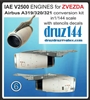 1:144 IAE V.2500 Engines (2) for Airbus A.320 (Zvezda kit)