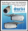 1:144 Rolls-Royce Trent 700 Engines (2) for Airbus A330