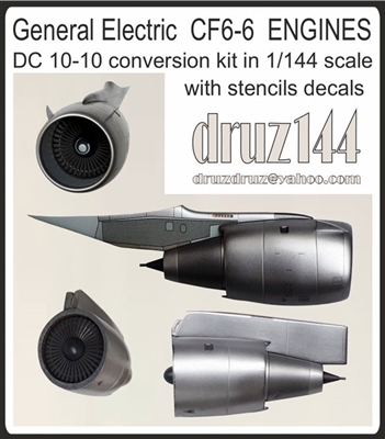 1:144 General Electric CF6-6 Engines for DC-10-10