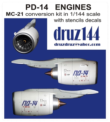 1:144 PD-14 Engines (2) for Irkut MC-21-300