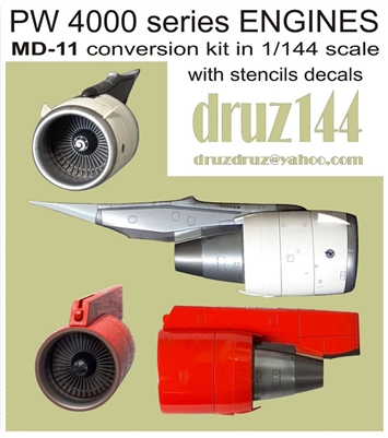 1:144 Pratt & Whitney PW 4000 series Engines (2+1) for MD-11