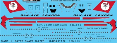 1:144 Dan Air London BAC 1-11-500