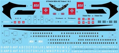 1:144 BEA (red square) HS.121 Trident 1C/2E