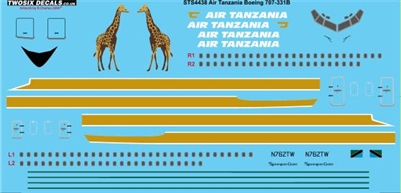 1:144 Air Tanzania Boeing 707-320B