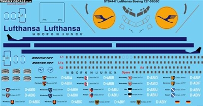 1:144 Lufthansa Boeing 727-100