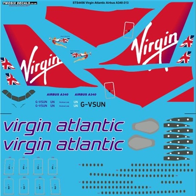 1:144 Virgin Atlantic Airbus A.340-300