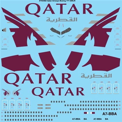 1:144 Qatar Airways Boeing 777-200