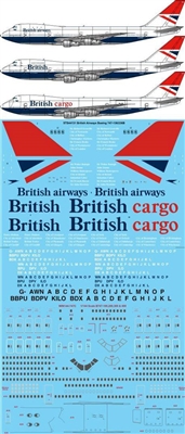 1:144 British Airways Boeing 747-100 / -200B / -200F