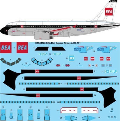 1:144 British European Airways Airbus A.319