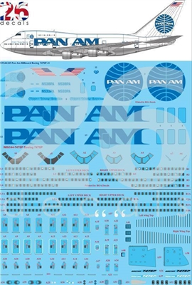 1:144 Pan Am (billboard cs) Boeing 747SP