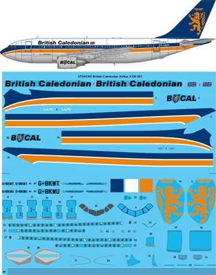 1:144 British Caledonian Airbus A.310-200