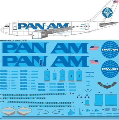 1:144 Pan Am Airbus A.310-200