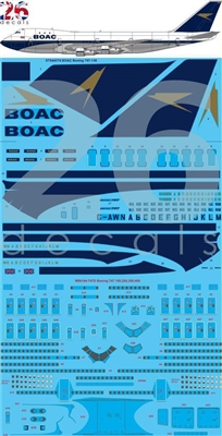 1:144 BOAC Boeing 747-136