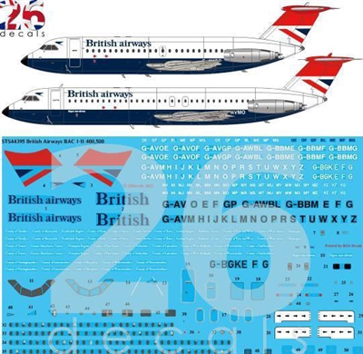 1:144 British Airways (Negus & Negus cs) BAC 1-11-400 / -500