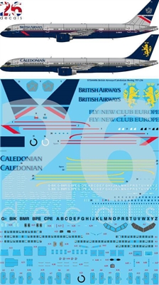 1:144 British Airways (Landor cs) & Caledonian Airlines Boeing 757-200 (Zvezda kit)