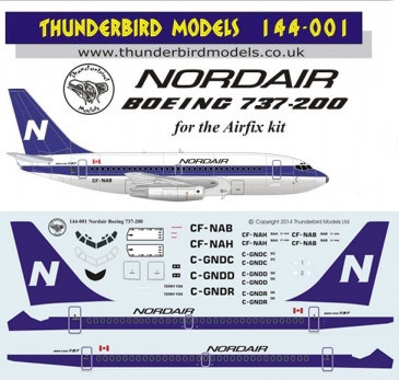 1:144 Nordair Boeing 737-200