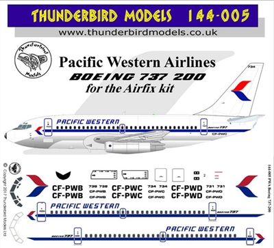 1:144 Pacific Western Boeing 737-200