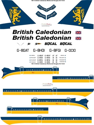 1:100 British Caledonian (later) McDD DC-10-30