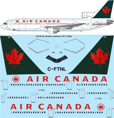 1:100 Air Canada (1992 cs) L.1011 Tristar 1