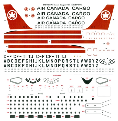 1:100 Air Canada Douglas DC-8-54/54F/61/63