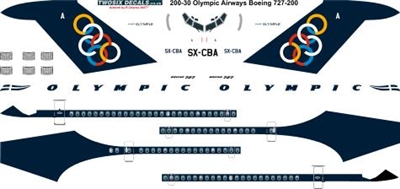 1:200 Olympic Airlines Boeing 727-200