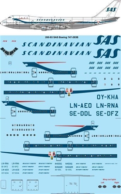 1:200 SAS (delivery cs) Boeing 747-283B