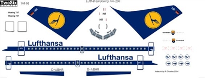 1:144 Lufthansa Boeing 737-200