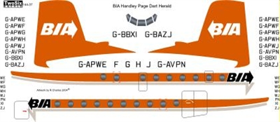 1:144 British Island Airways HPR7 Herald