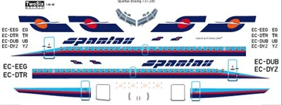 1:144 Spantax Boeing 737-200