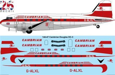 1:144 Cambrian Airways Douglas DC-3