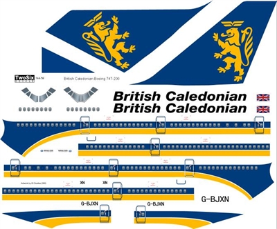 1:144 British Caledonian Boeing 747-200B