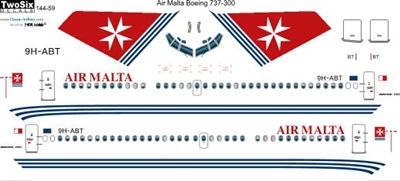 1:144 Air Malta Boeing 737-300