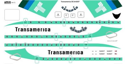 1:144 Trans America Douglas DC-8-63