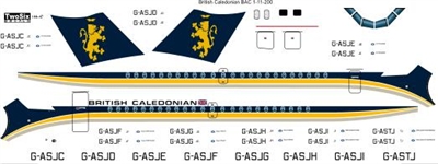 1:144 British Caledonian (later) BAC 1-11-200