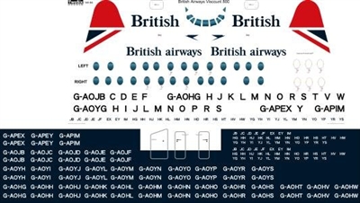 1:144 British Airways Vickers Viscount 800