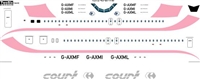 1:144 Court Line (pink cs) BAC 1-11-500